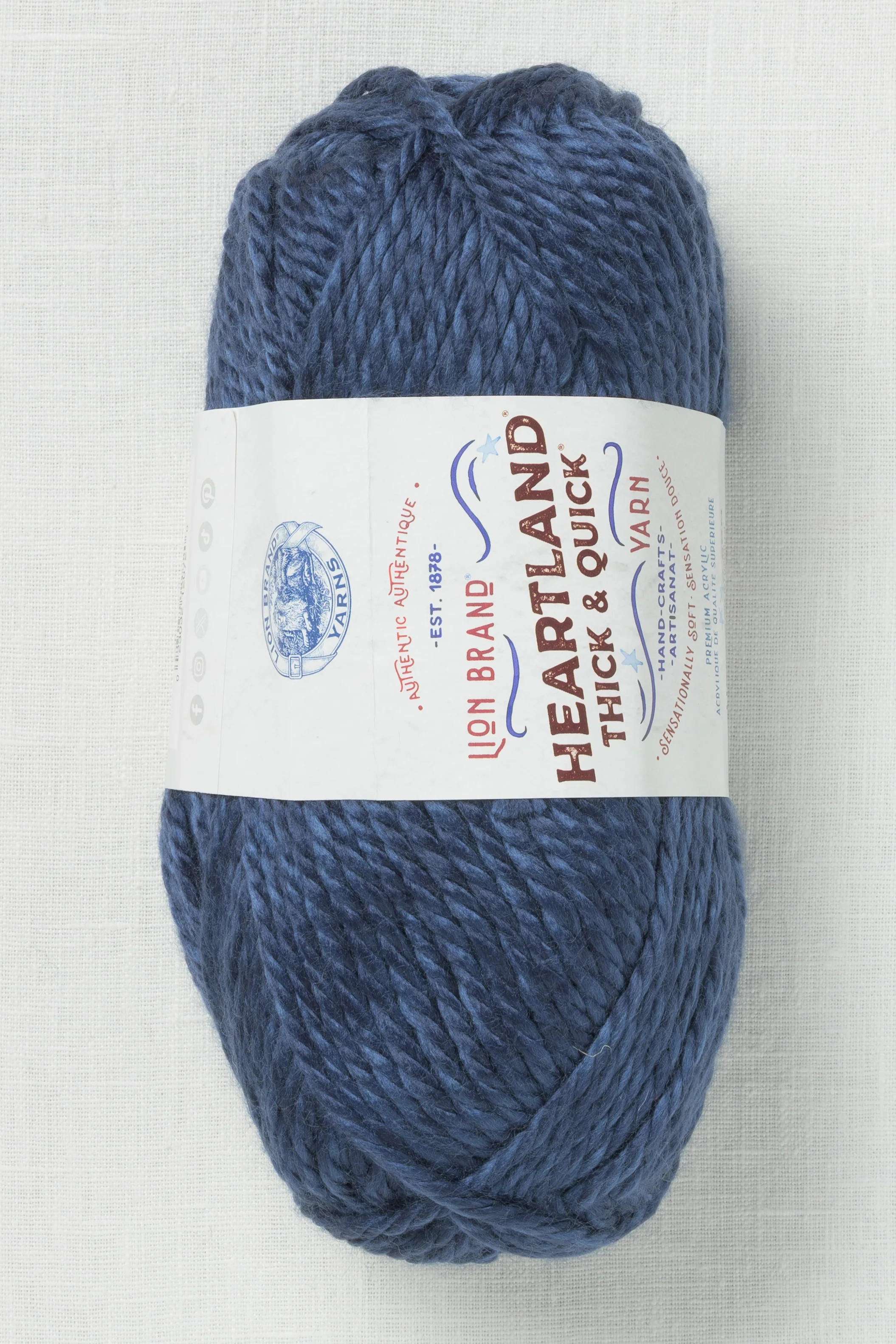 Lion Brand Heartland Thick & Quick 110BL Boston Common