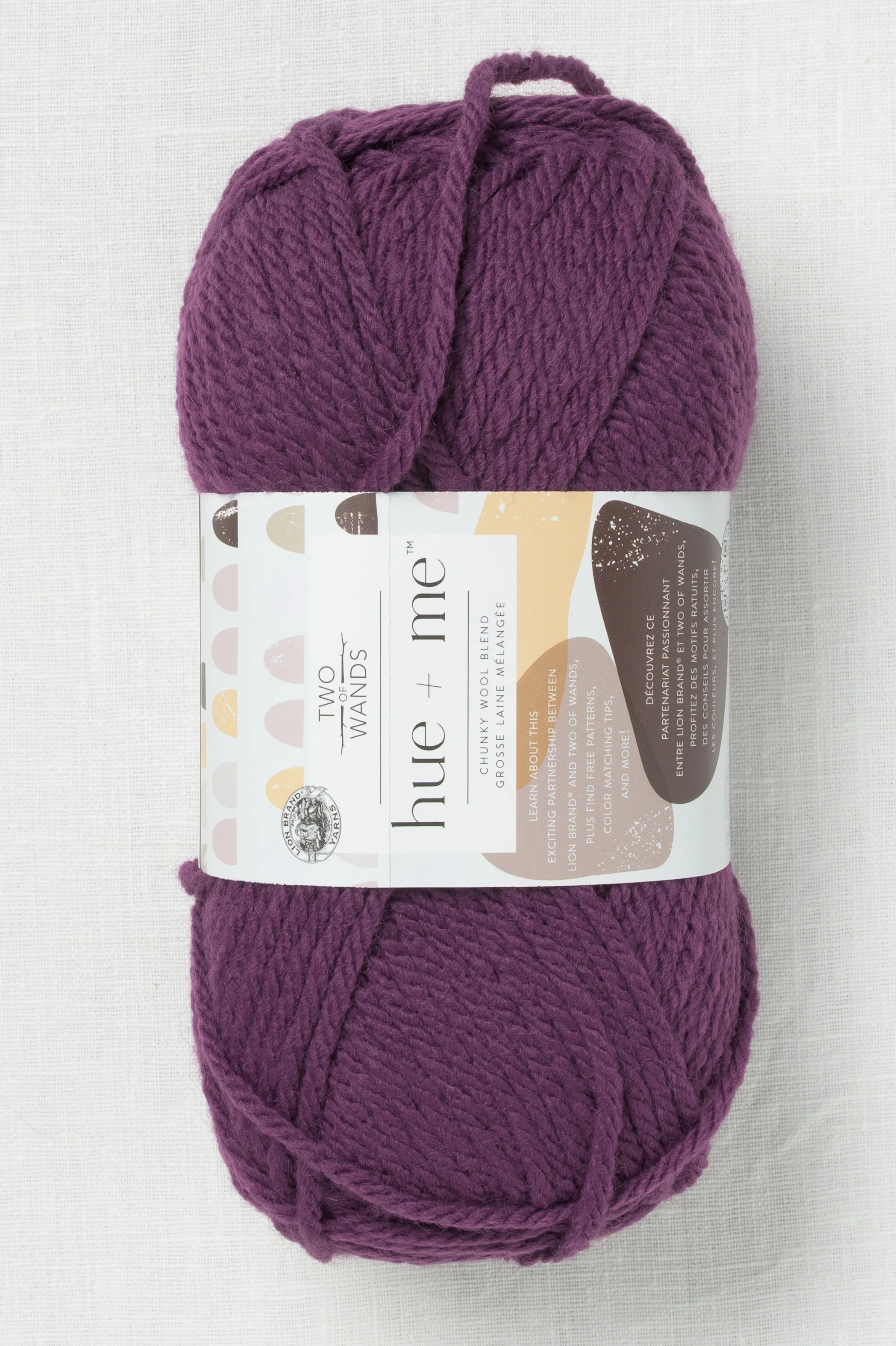 Lion Brand Hue + Me 143AF Aubergine