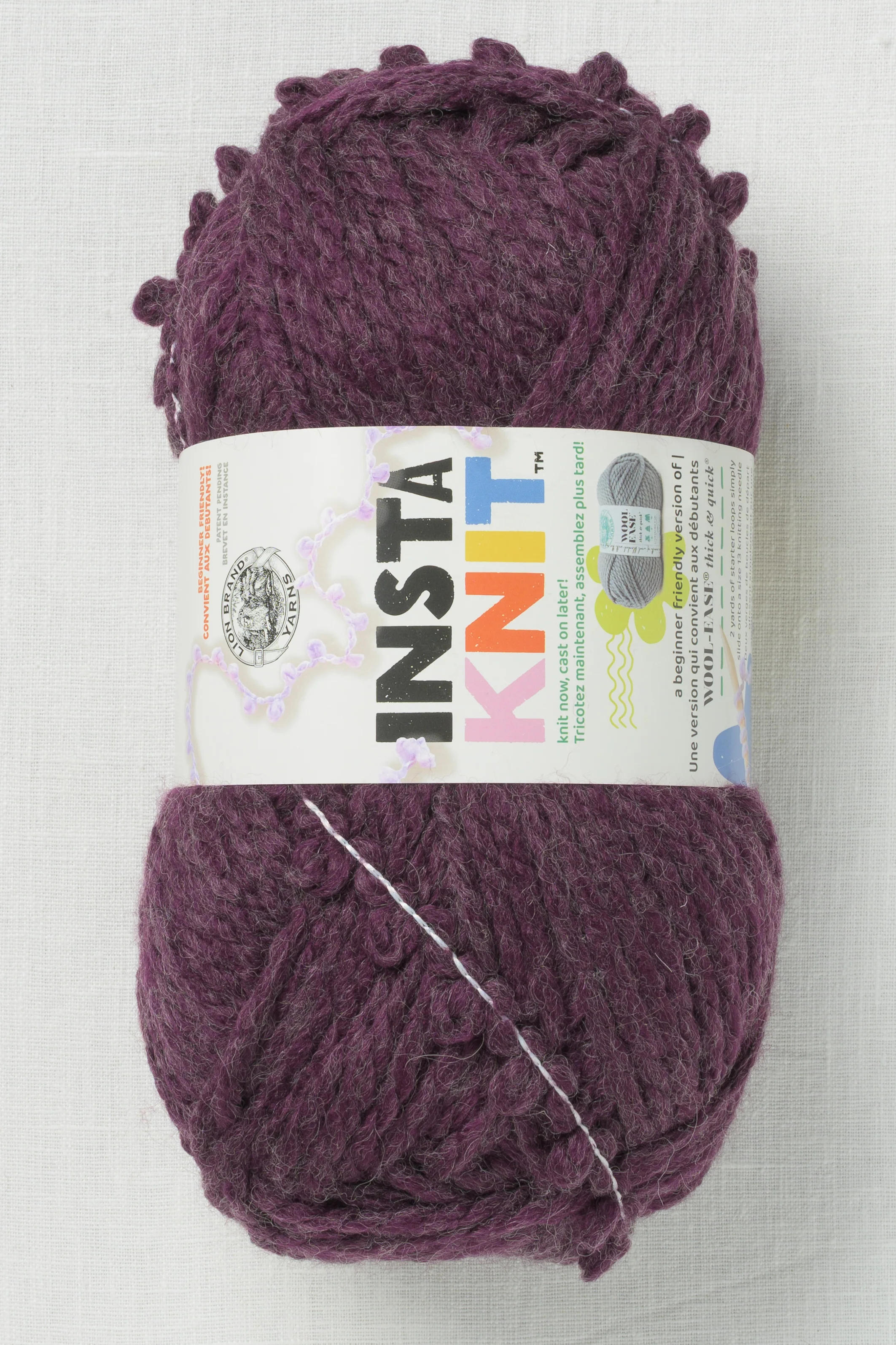 Lion Brand InstaKnit 148AO Plum Luck