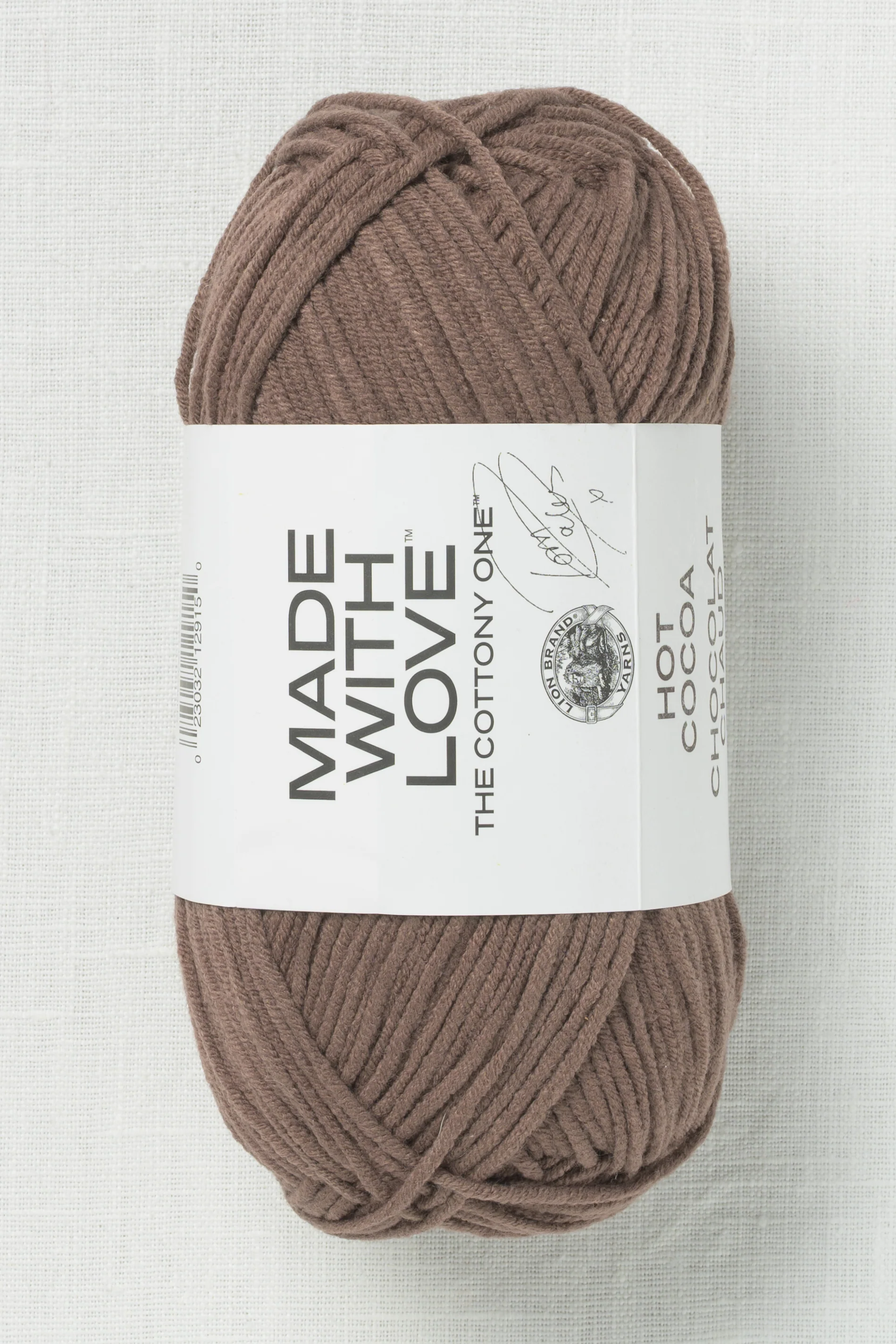 Lion Brand Made With Love The Cottony One 126BB Hot Cocoa