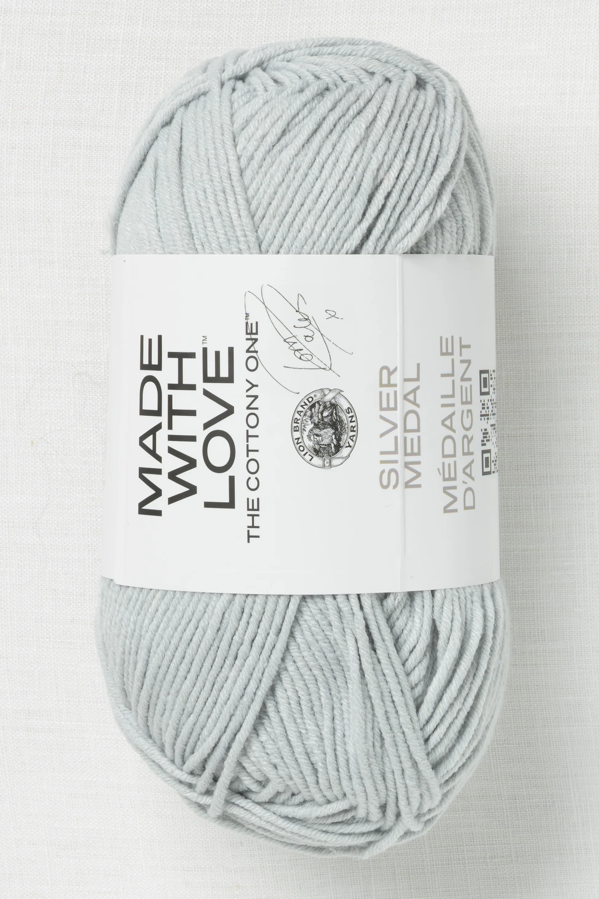 Lion Brand Made With Love The Cottony One 150BL Silver Medal