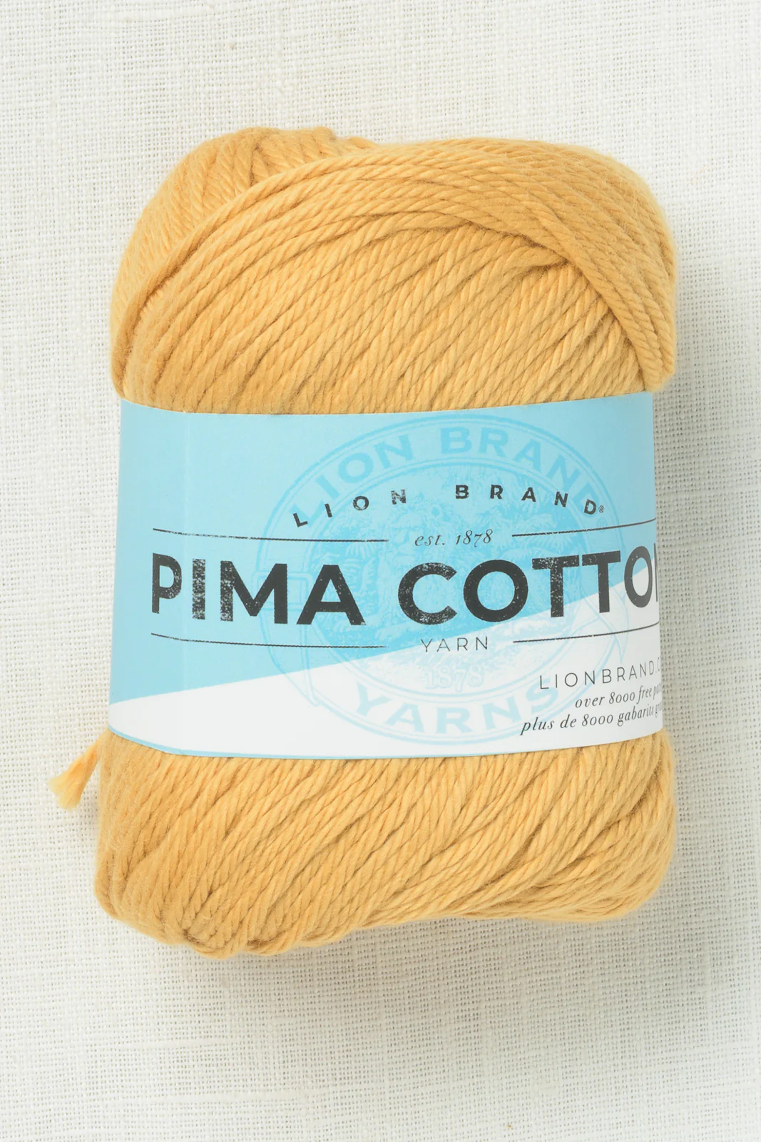 Lion Brand Pima Cotton 159S Mineral Yellow