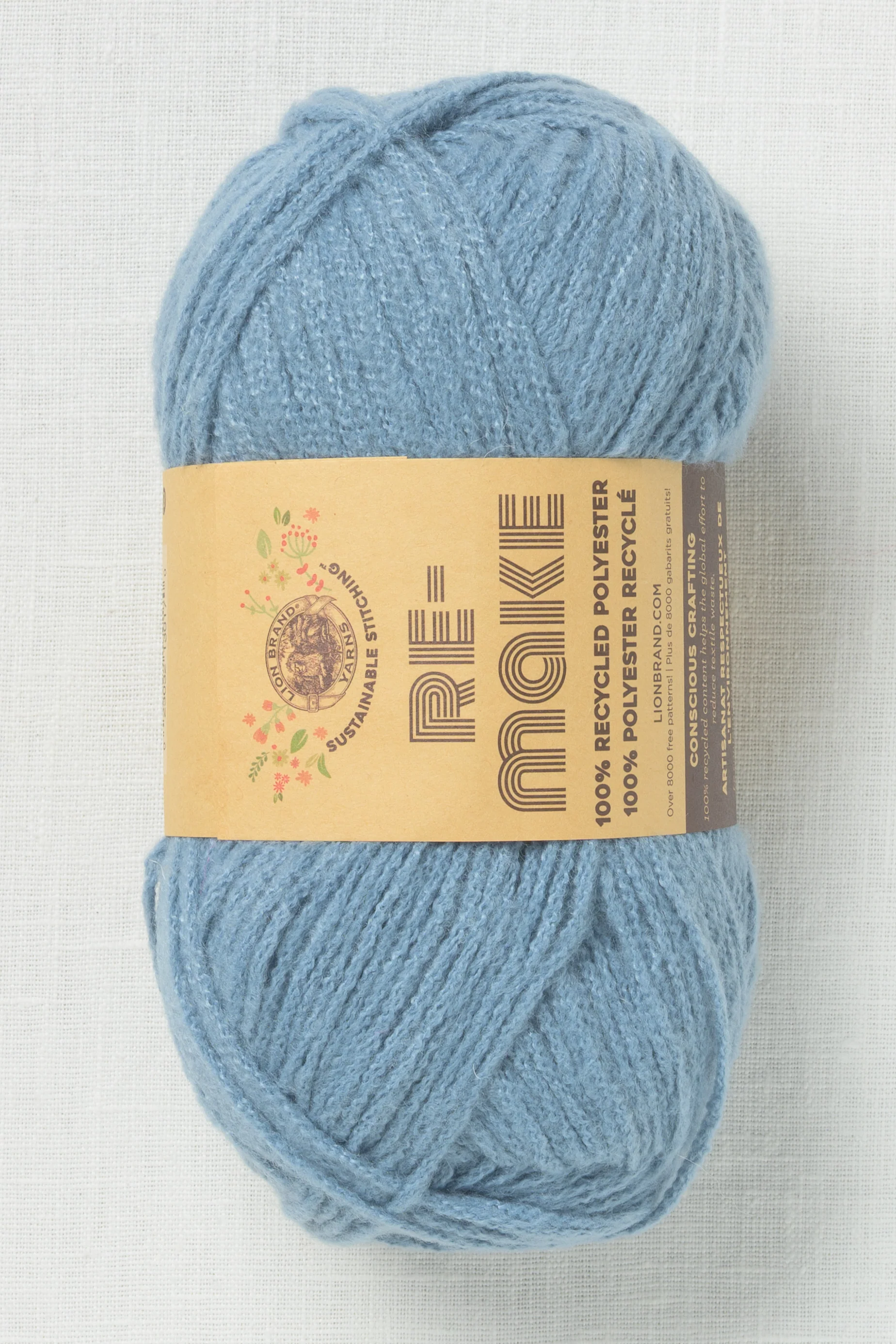 Lion Brand Re-Make 105D Azure Blue