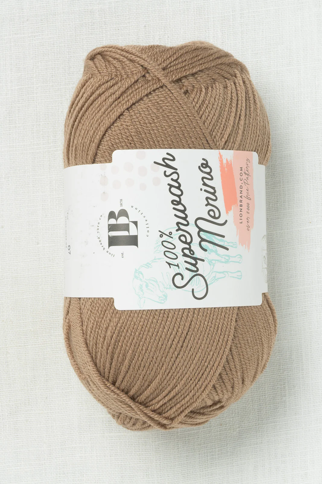 Lion Brand Superwash Merino 122N Mushroom