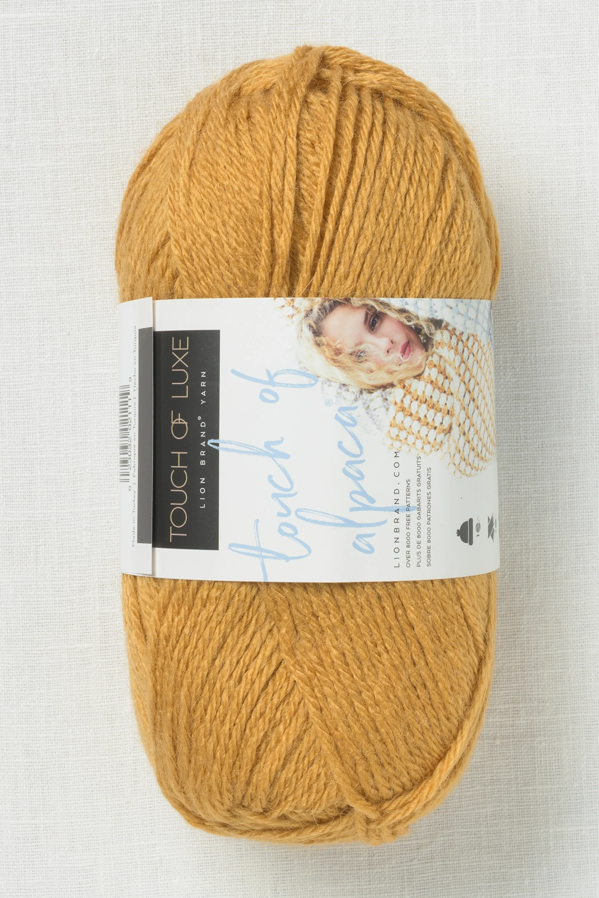 Lion Brand Touch of Alpaca 158R Goldenrod