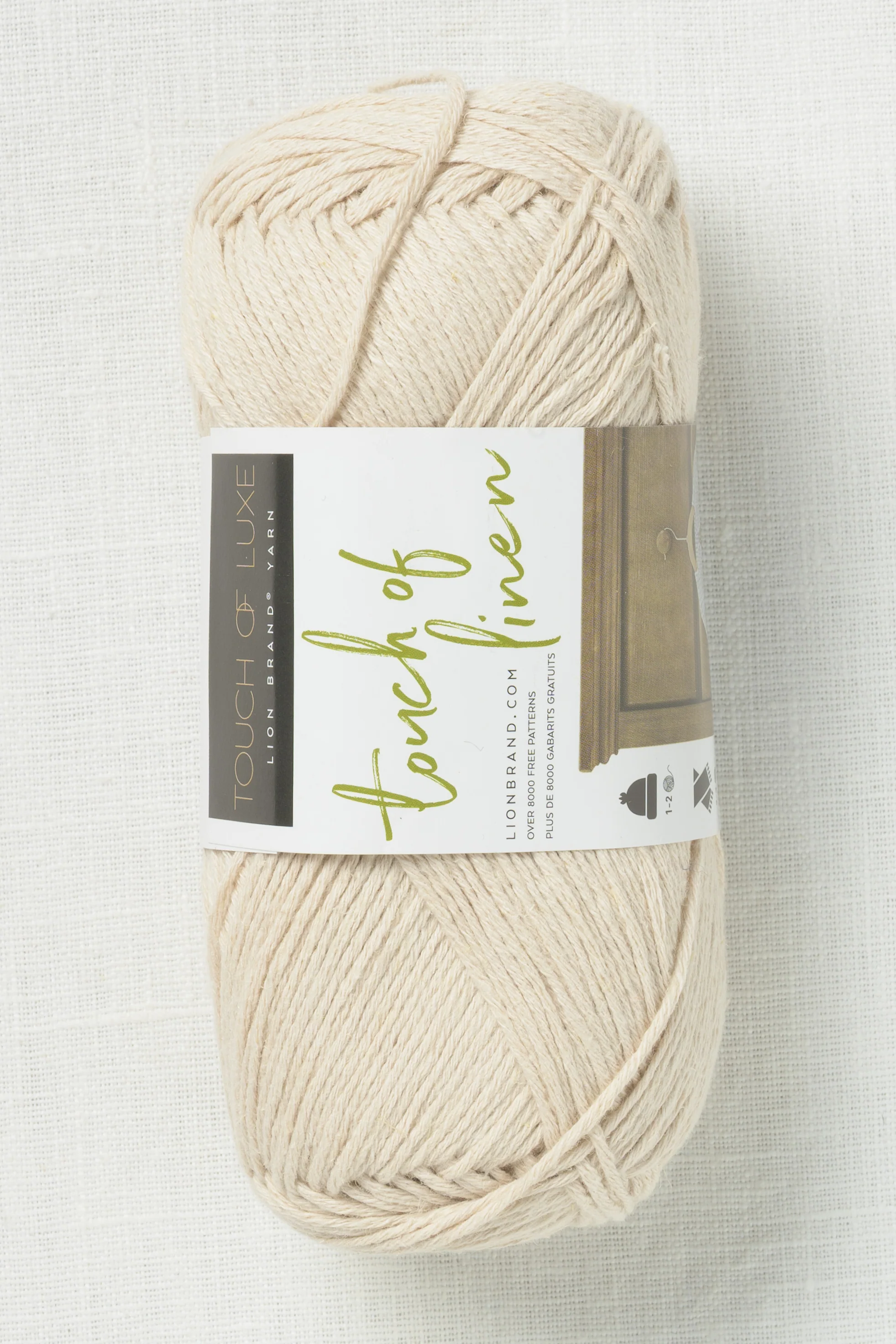 Lion Brand Touch of Linen 098B Natural