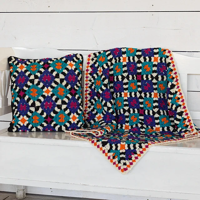 Liquorice Rose Blanket & Cushion by Emma Leith - Image 3