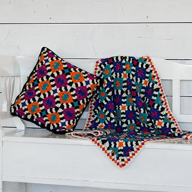 Liquorice Rose Blanket & Cushion by Emma Leith - Image 5