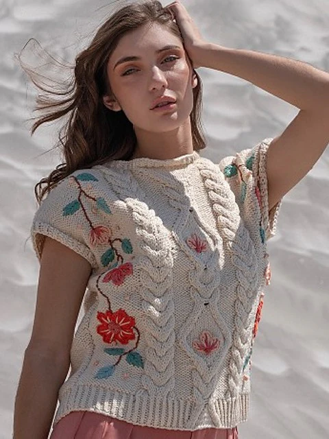 Lola Embroidered Top by Laura Zukaite