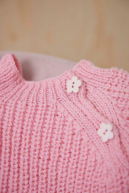 Long-sleeved Romper Isla by LANGYARNS SWITZERLAND - Image 3