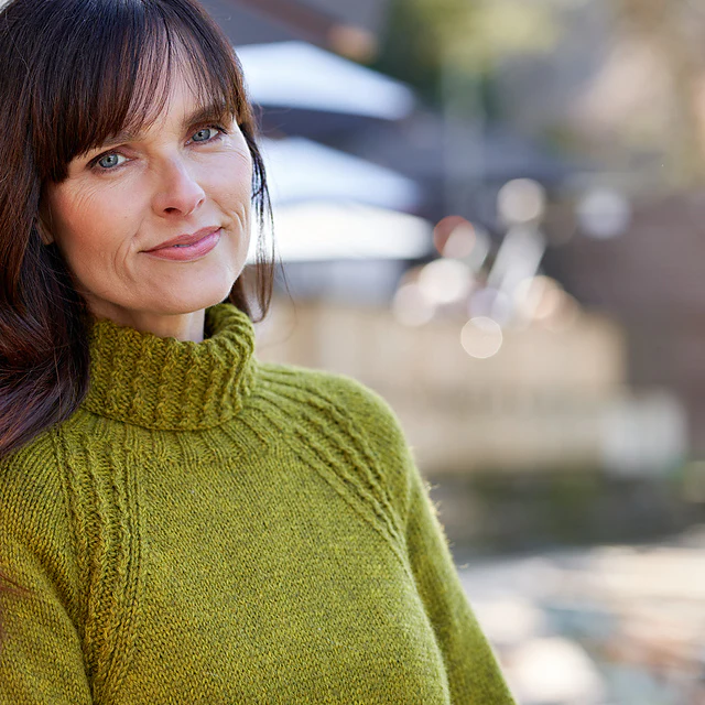 Lothersdale Roll Neck Jumper by Sarah Hatton - Image 2