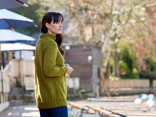 Lothersdale Roll Neck Jumper by Sarah Hatton - Image 3