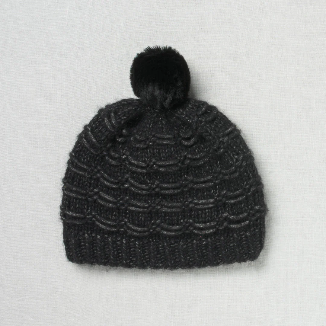 Lovafur Luxe Faux Fur Baby Pom Black Rex