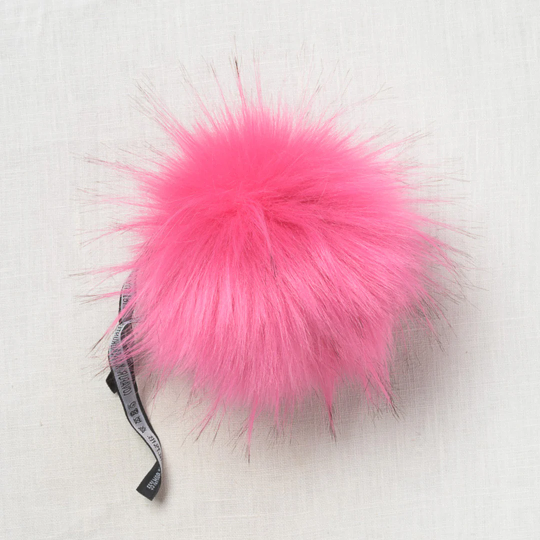Lovafur Luxe Faux Fur Pom Luxe Pink Raccoon - Image 2