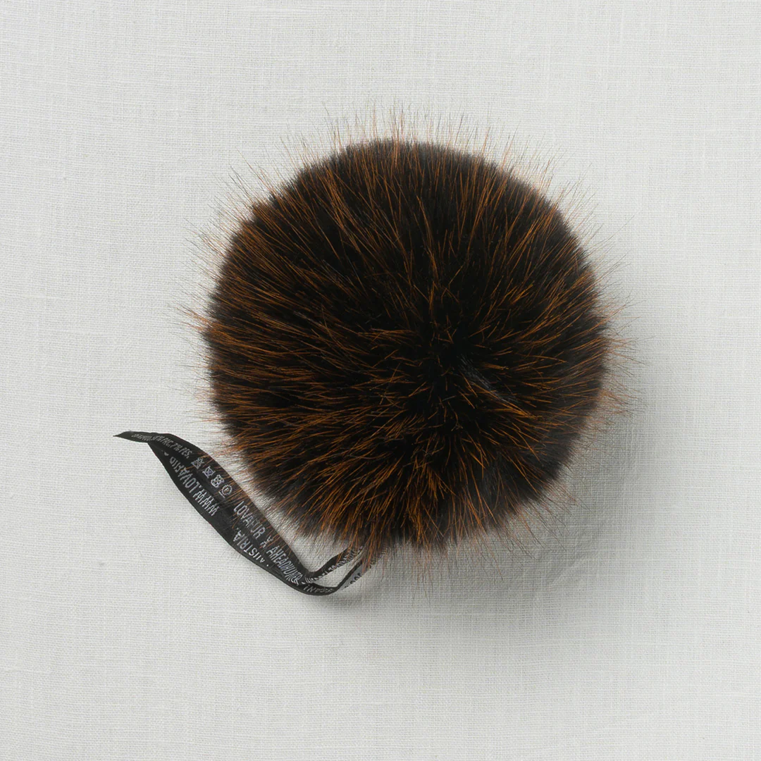 Lovafur Luxe Faux Fur Pom Orange Harlequin - Image 2