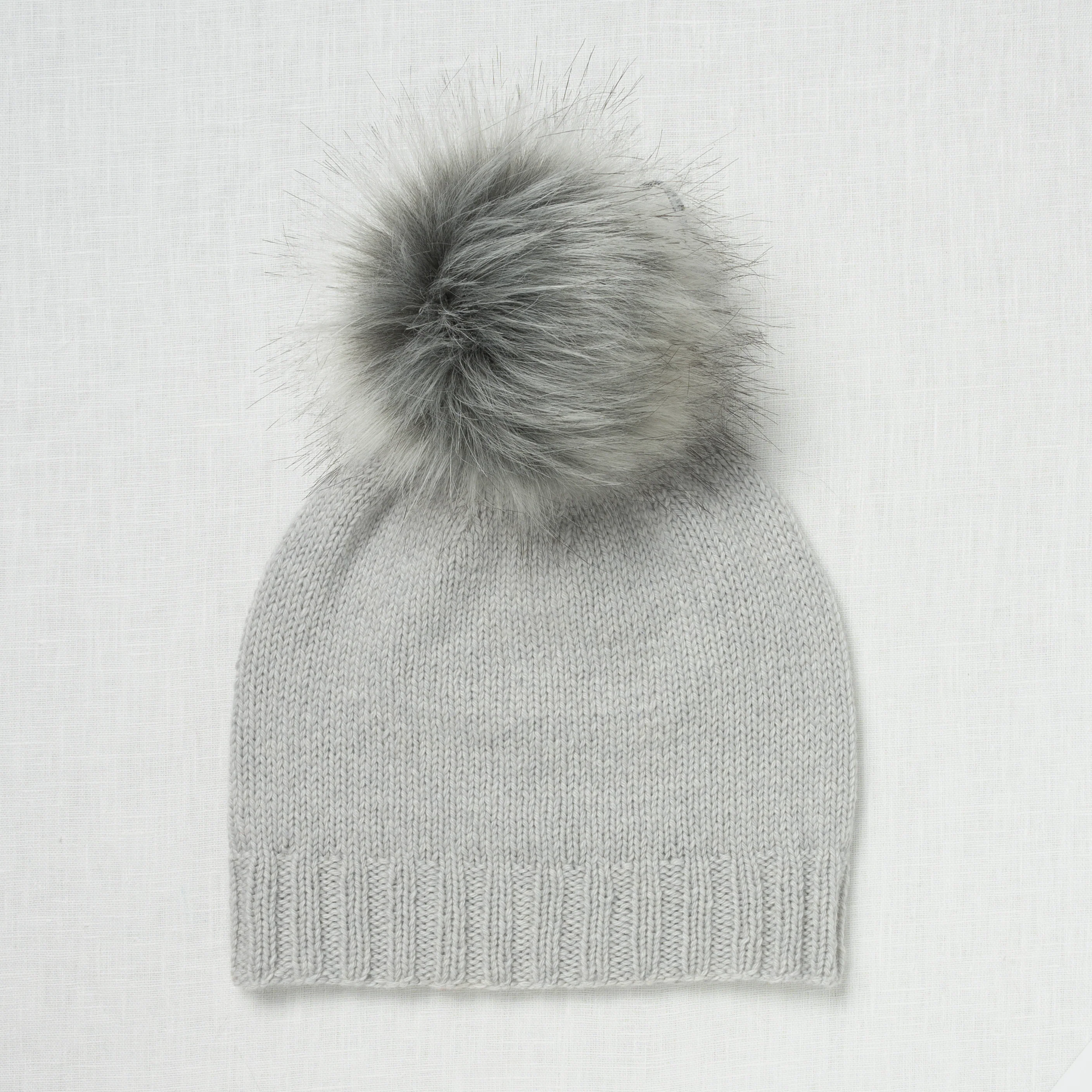 Lovafur Luxe Faux Fur Pom Ash Raccoon