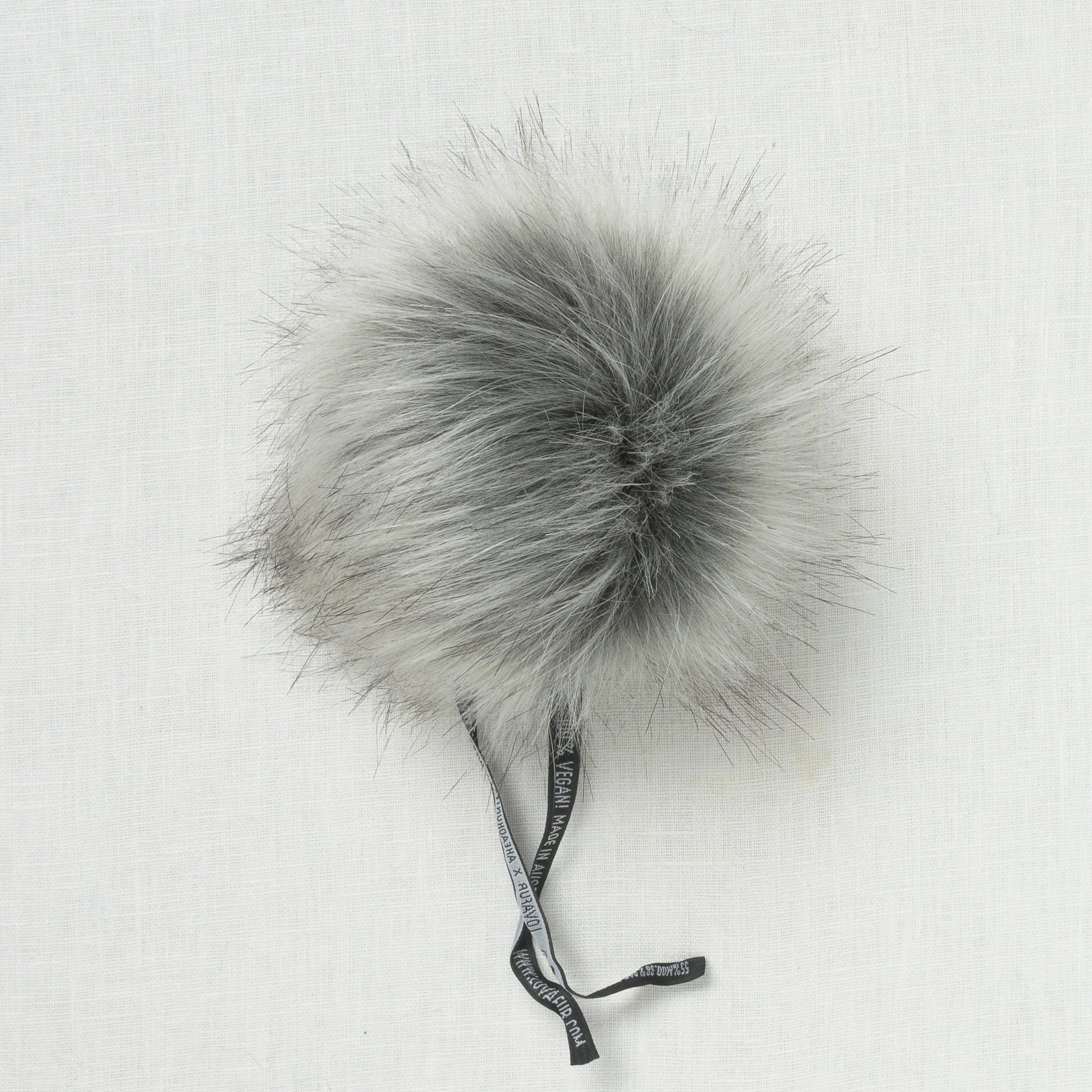 Lovafur Luxe Faux Fur Pom Ash Raccoon - Image 2