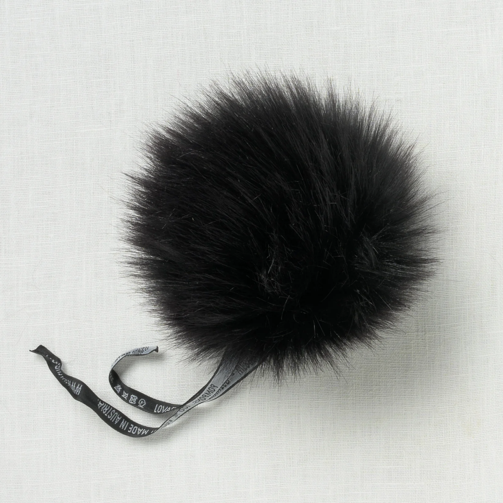 Lovafur Luxe Faux Fur Pom Black Fox - Image 2