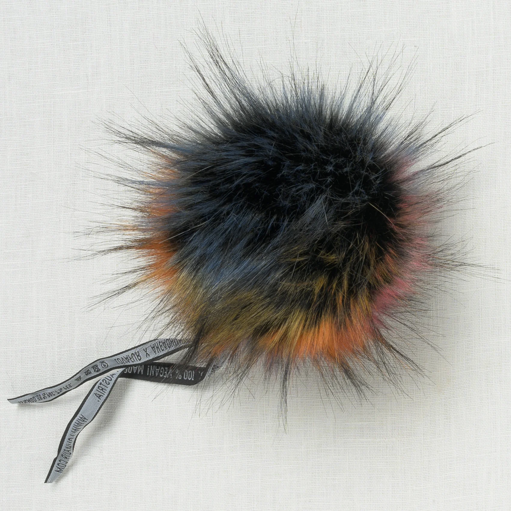 Lovafur Luxe Faux Fur Pom Blue Harlequin - Image 2