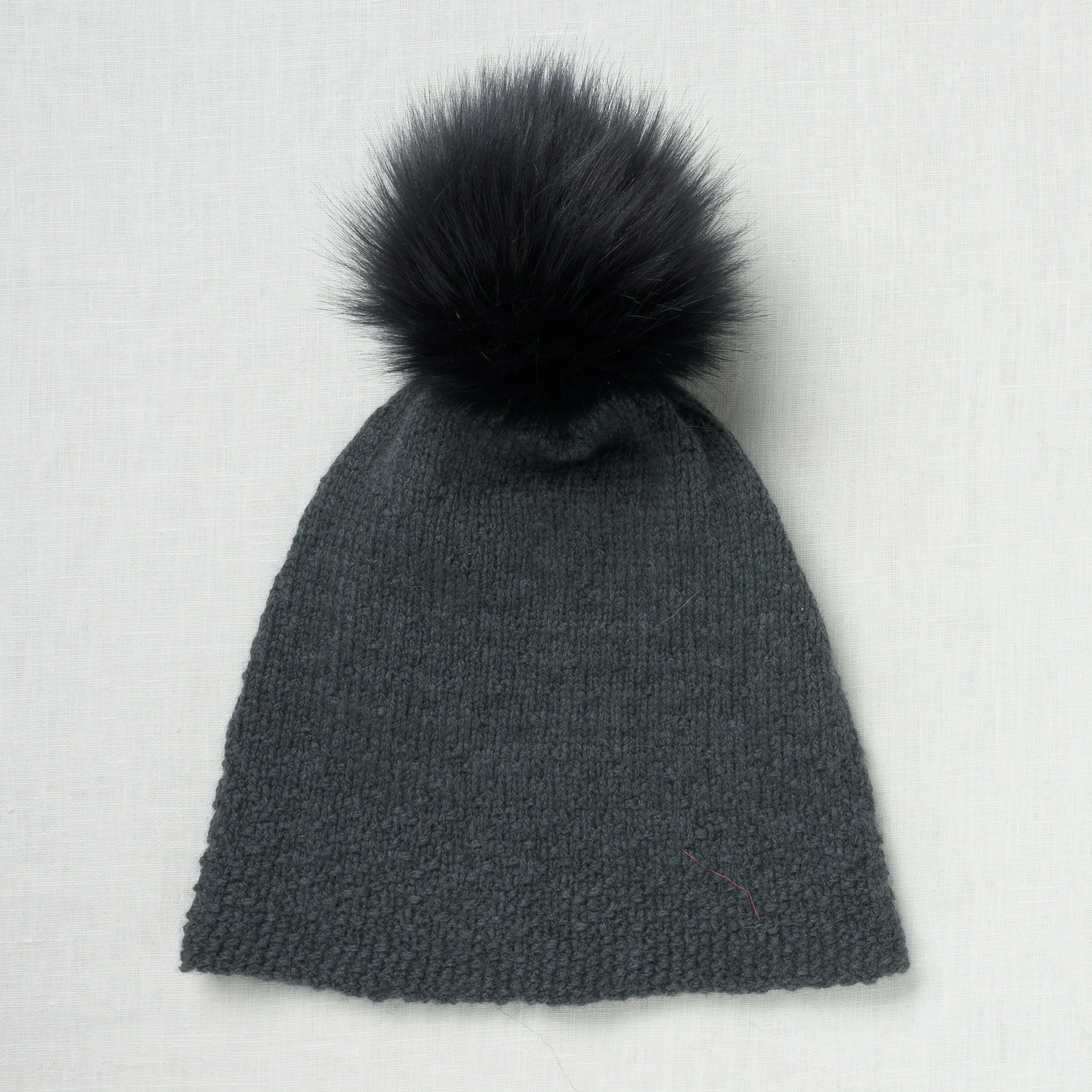 Lovafur Luxe Faux Fur Pom Dark Blue Fox