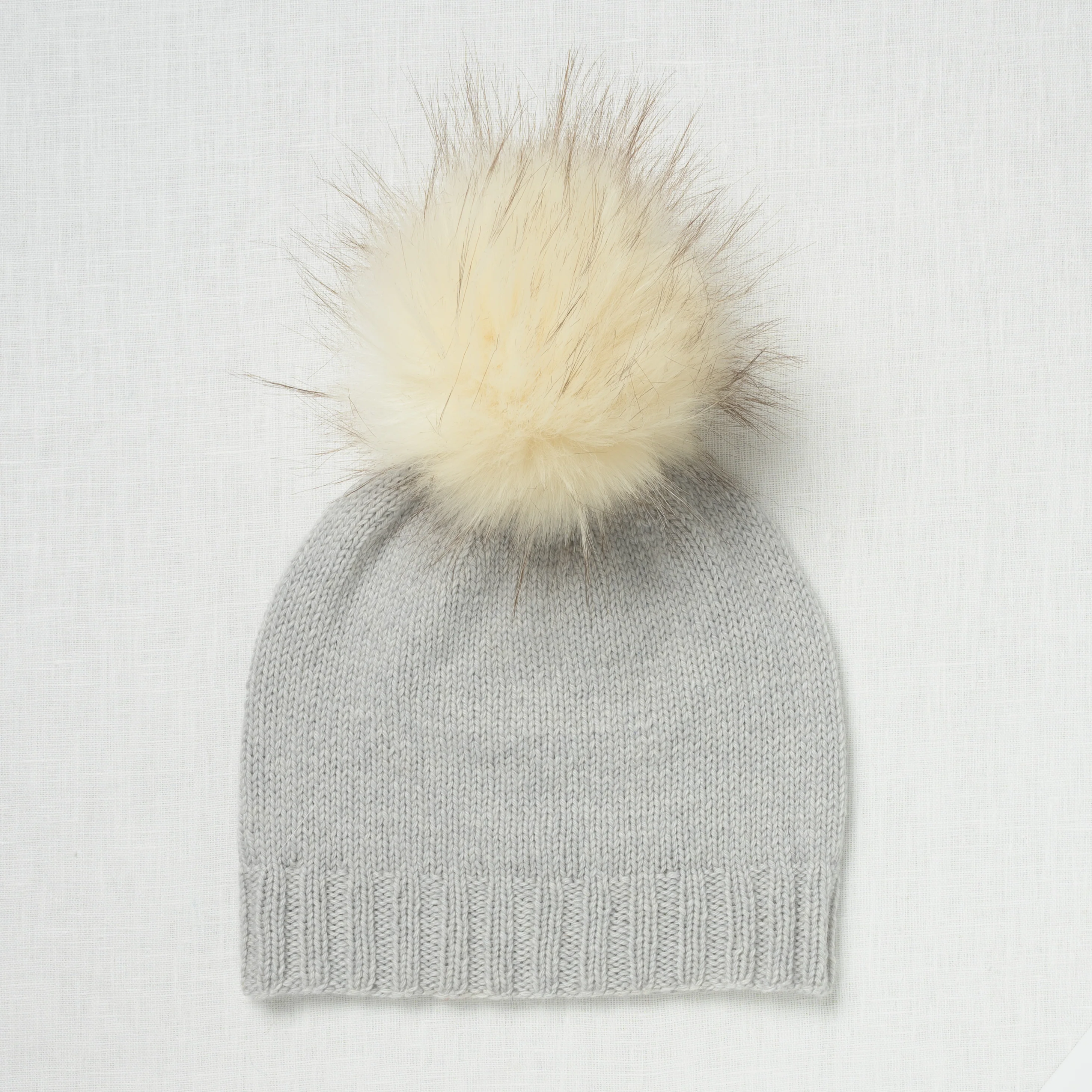 Lovafur Luxe Faux Fur Pom Ivory Raccoon