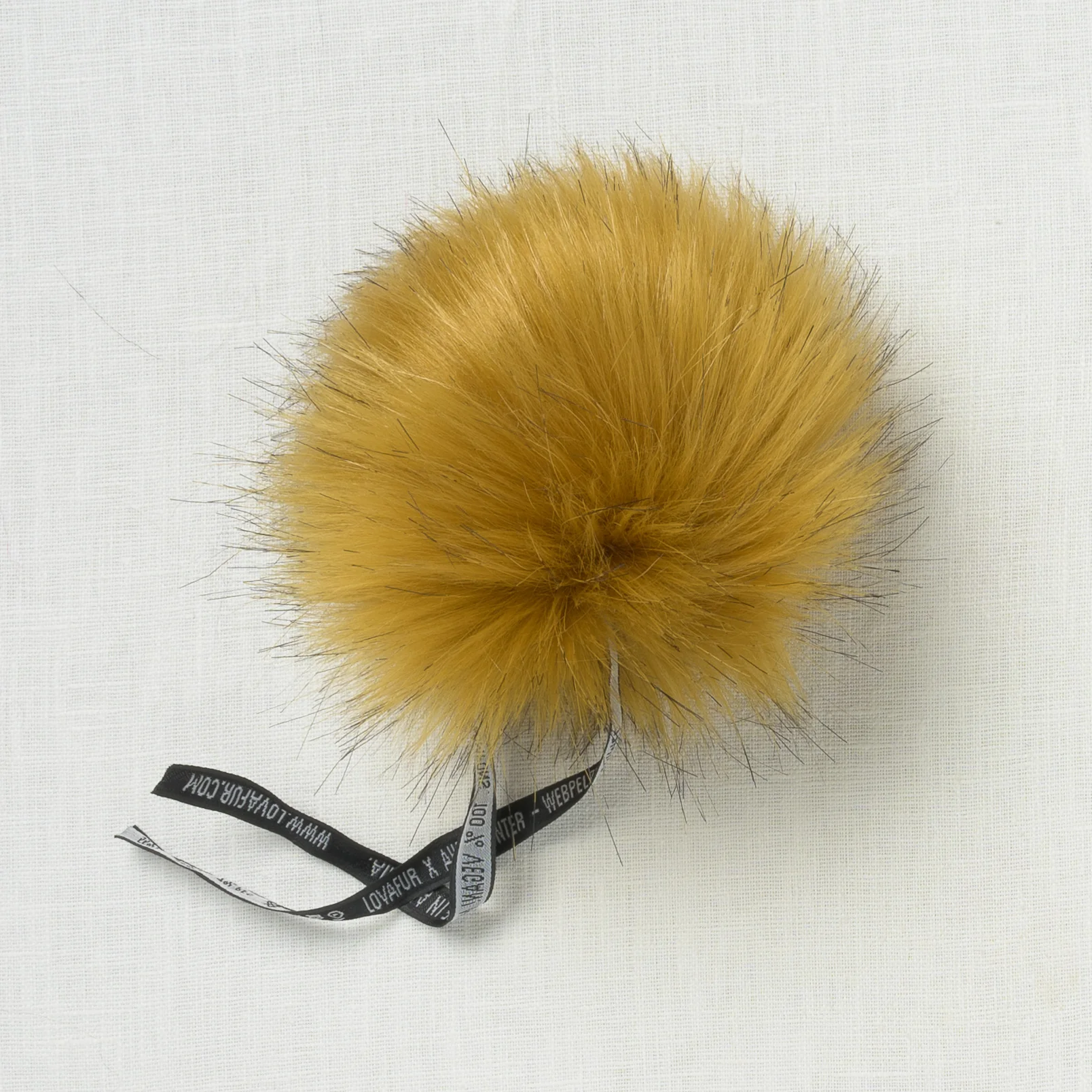 Lovafur Luxe Faux Fur Pom Mustard Fox - Image 2