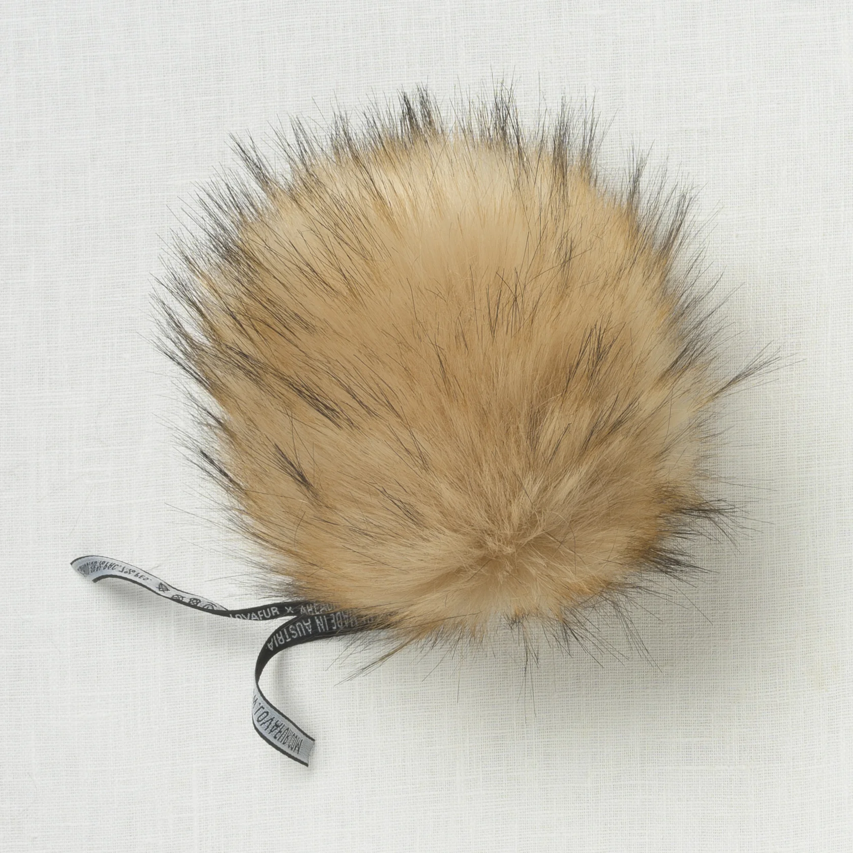 Lovafur Luxe Faux Fur Pom Peanut Raccoon - Image 2