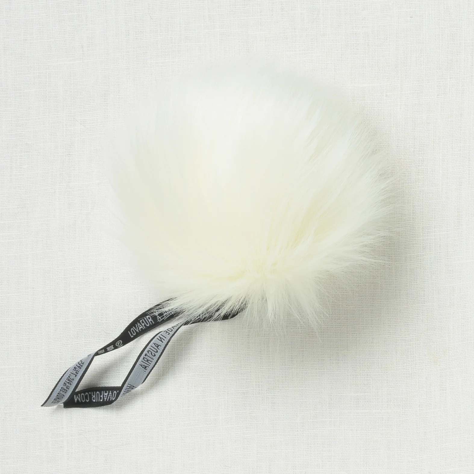 Lovafur Luxe Faux Fur Pom White Fox - Image 2