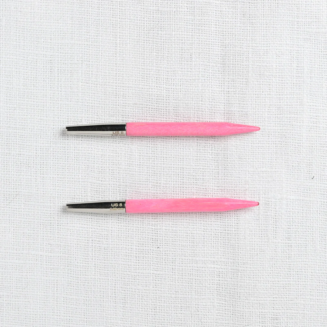 Lykke Blush 3.5" Interchangeable Circular Needle Set, Crimson Denim Case - Image 4