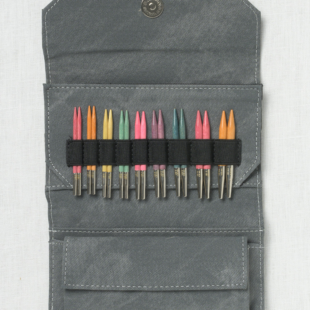 Lykke Colour 3.5" Interchangeable Circular Needle Set, Grey Denim Case - Image 3