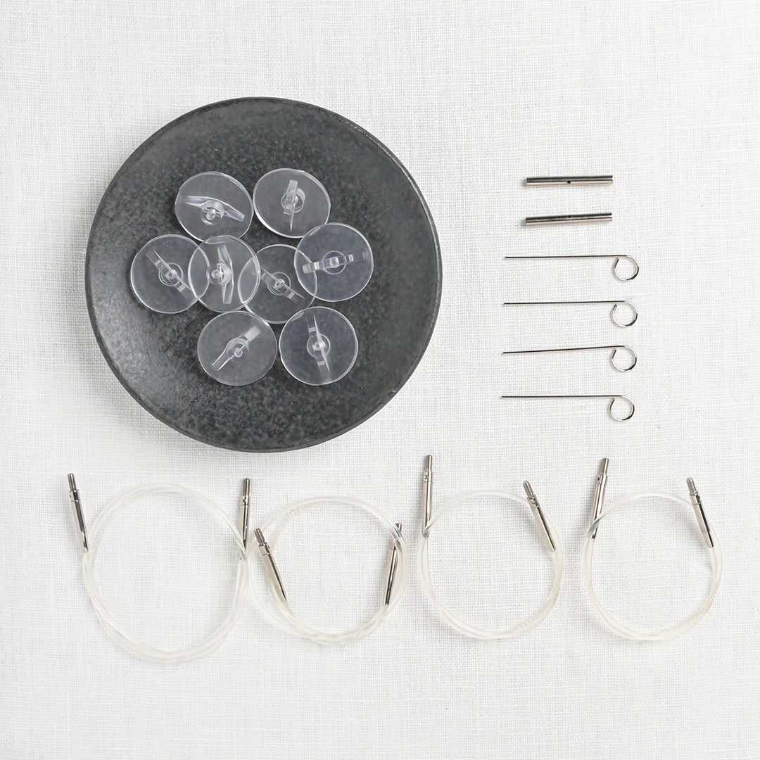 Lykke Colour 3.5" Interchangeable Circular Needle Set, Grey Denim Case - Image 5
