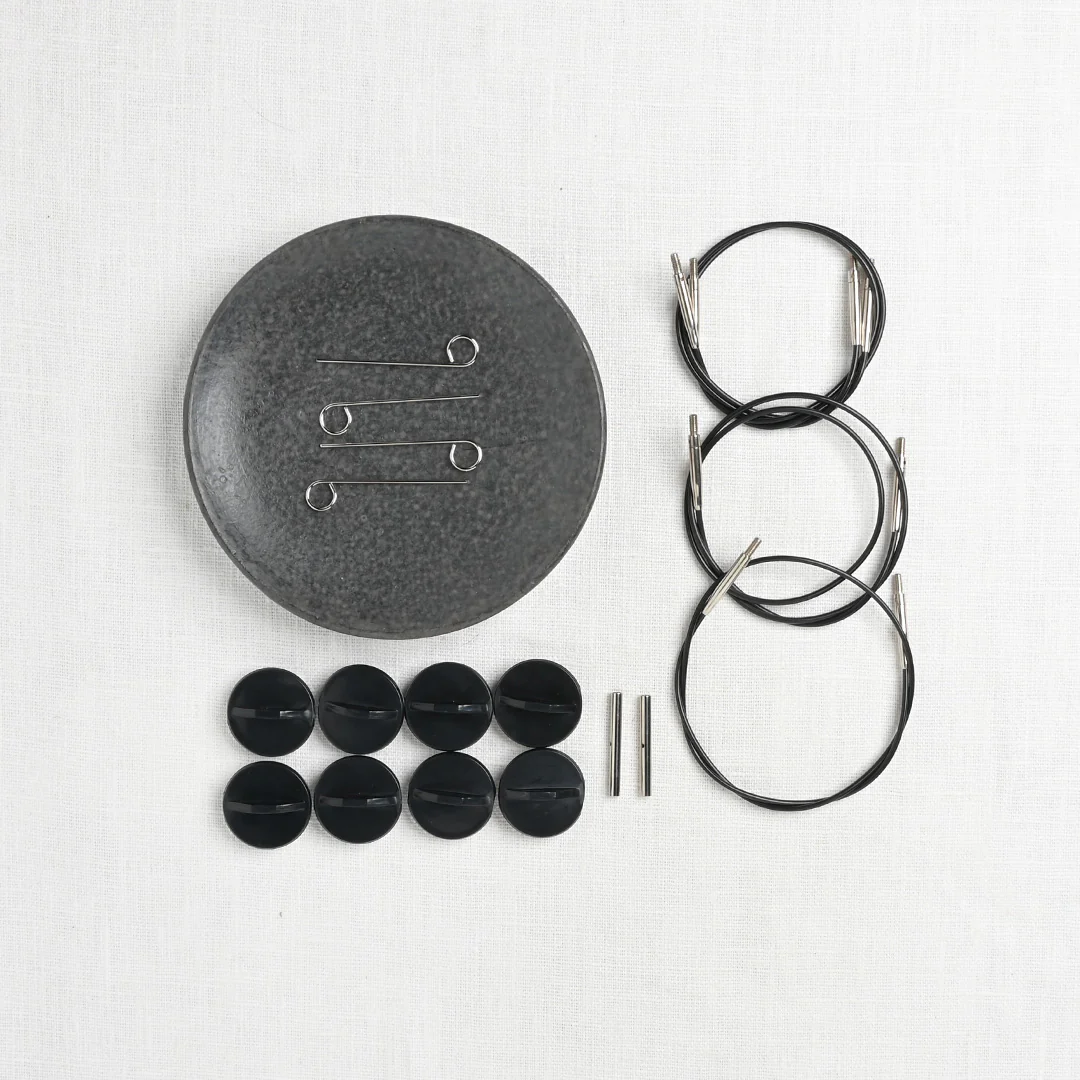 Lykke Driftwood 3.5" Interchangeable Circular Needle Set, Cacao Vegan Leather Case - Image 5