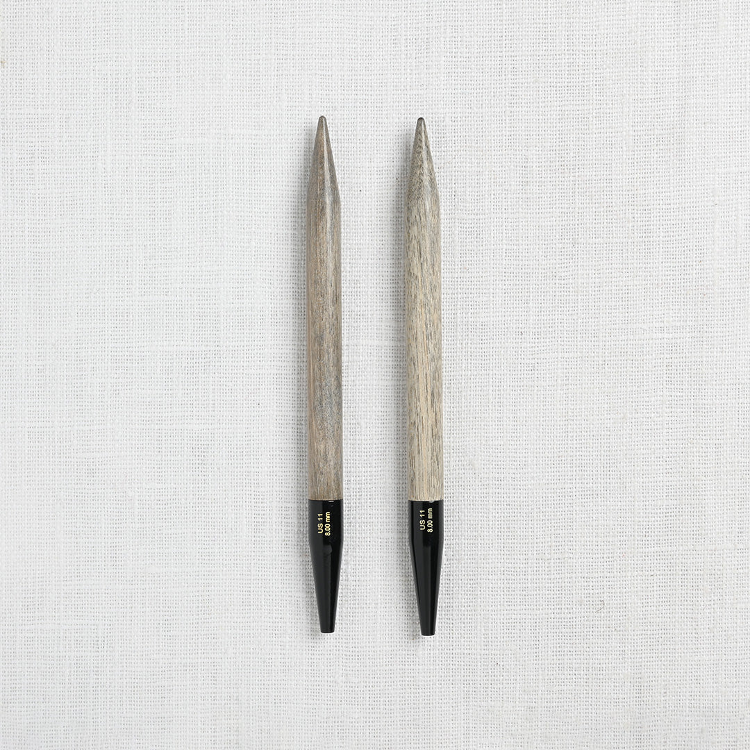 Lykke Driftwood 5" Interchangeable Circular Needle Set, Cacao Vegan Leather Case - Image 4