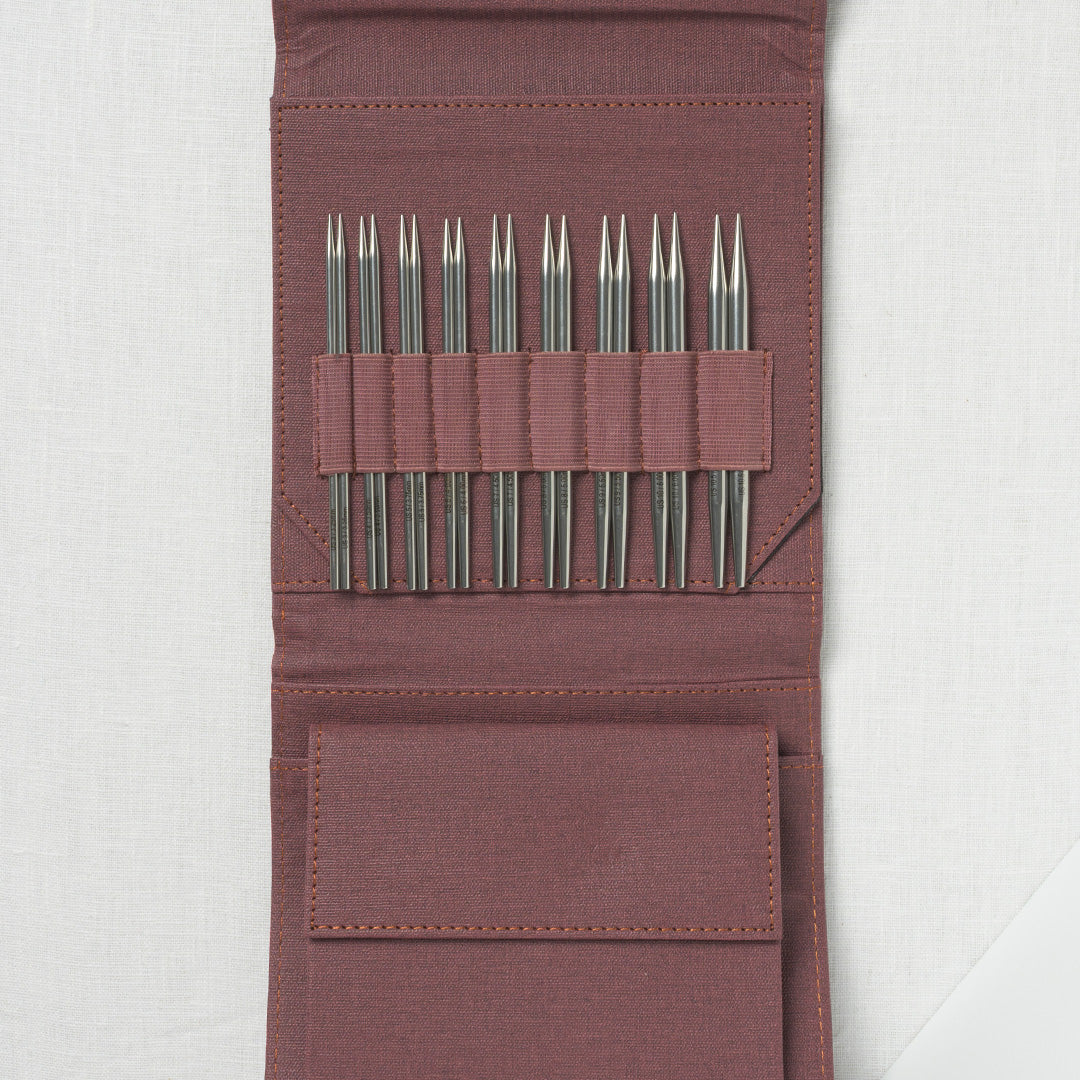 Lykke Flight 5" Deluxe Interchangeable Needle Set, US 3-10.5, Maroon - Image 3