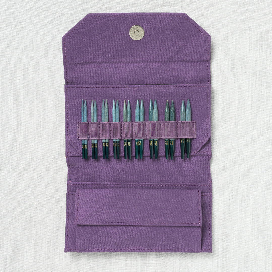 Lykke Indigo 3.5" Interchangeable Circular Needle Set, Violet Denim Case - Image 3