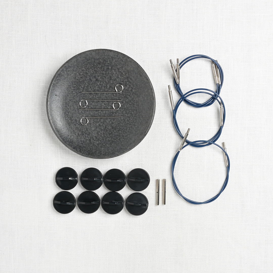 Lykke Indigo 3.5" Interchangeable Circular Needle Set, Violet Denim Case - Image 5
