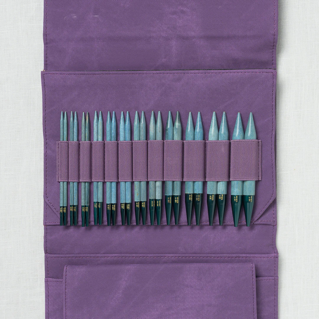 Lykke Indigo 5" Interchangeable Circular Needle Set, Violet Denim Case - Image 3