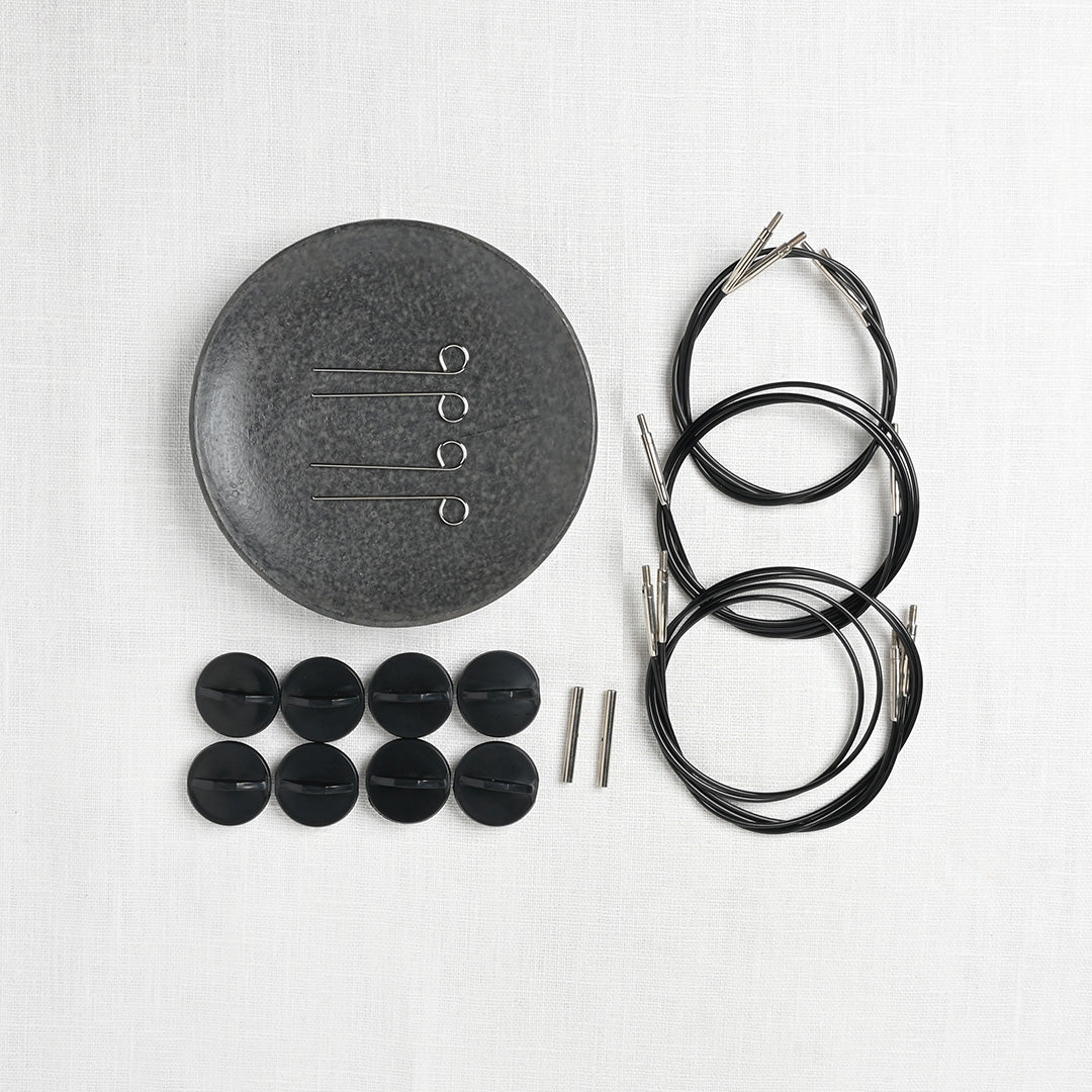Lykke Umber 5" Interchangeable Circular Needle Set, Dandelion Denim Case - Image 5