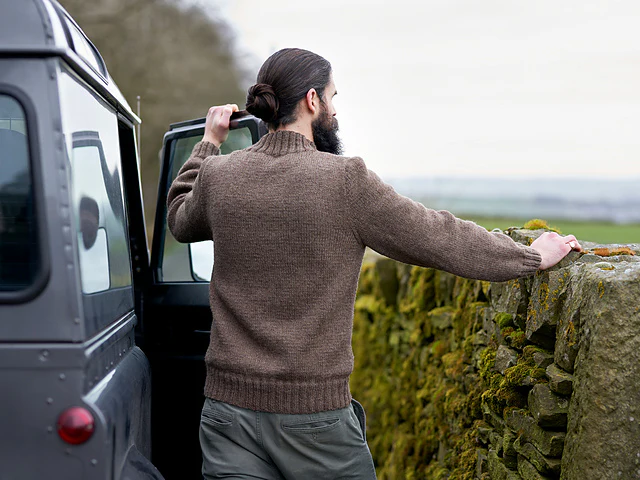 Malham Men's Cabled Jumper by Sarah Hatton - Image 3