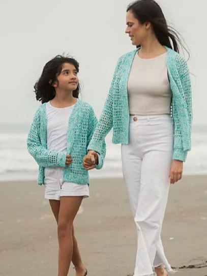 Manuela Cardigan girl by Amano Yarns