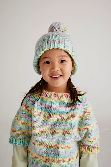 New Blooms Poncho & Hat 5570 - Image 2