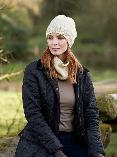 Oakworth Ladies Cabled Accessory Set by Sarah Hatton