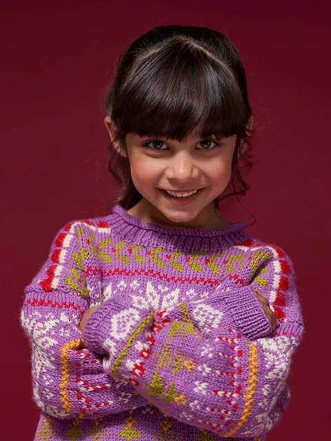Olive Girls Festive Jumper by Rosee Woodland - Image 4