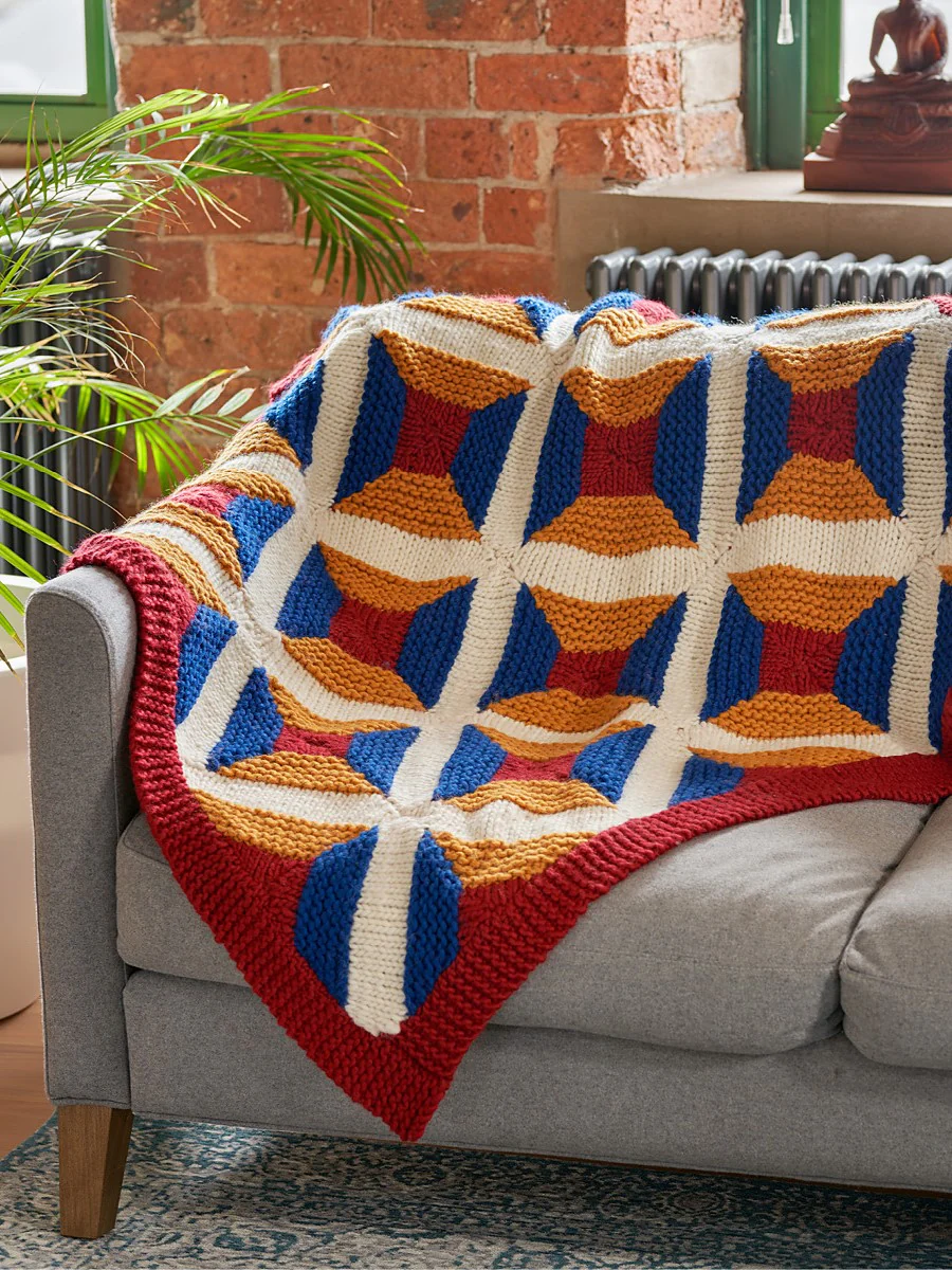 Paloma Mosaic Patchwork Blanket by Chloe Elizabeth Birch