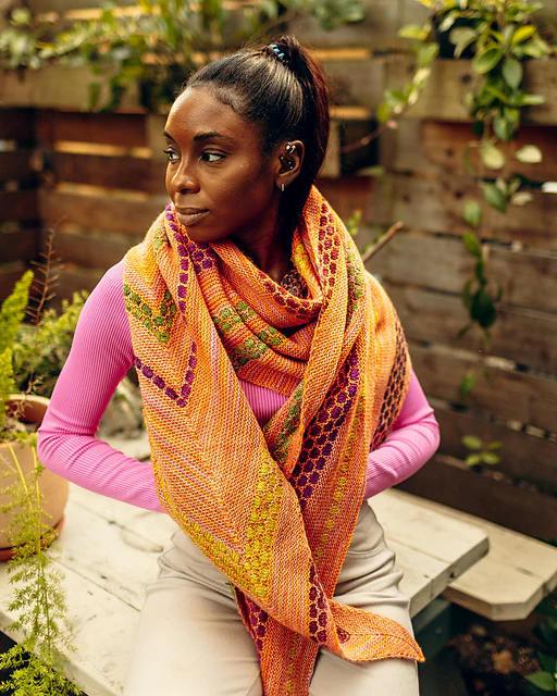 Penny Candy Shawl by Julia Farwell-Clay - Image 5