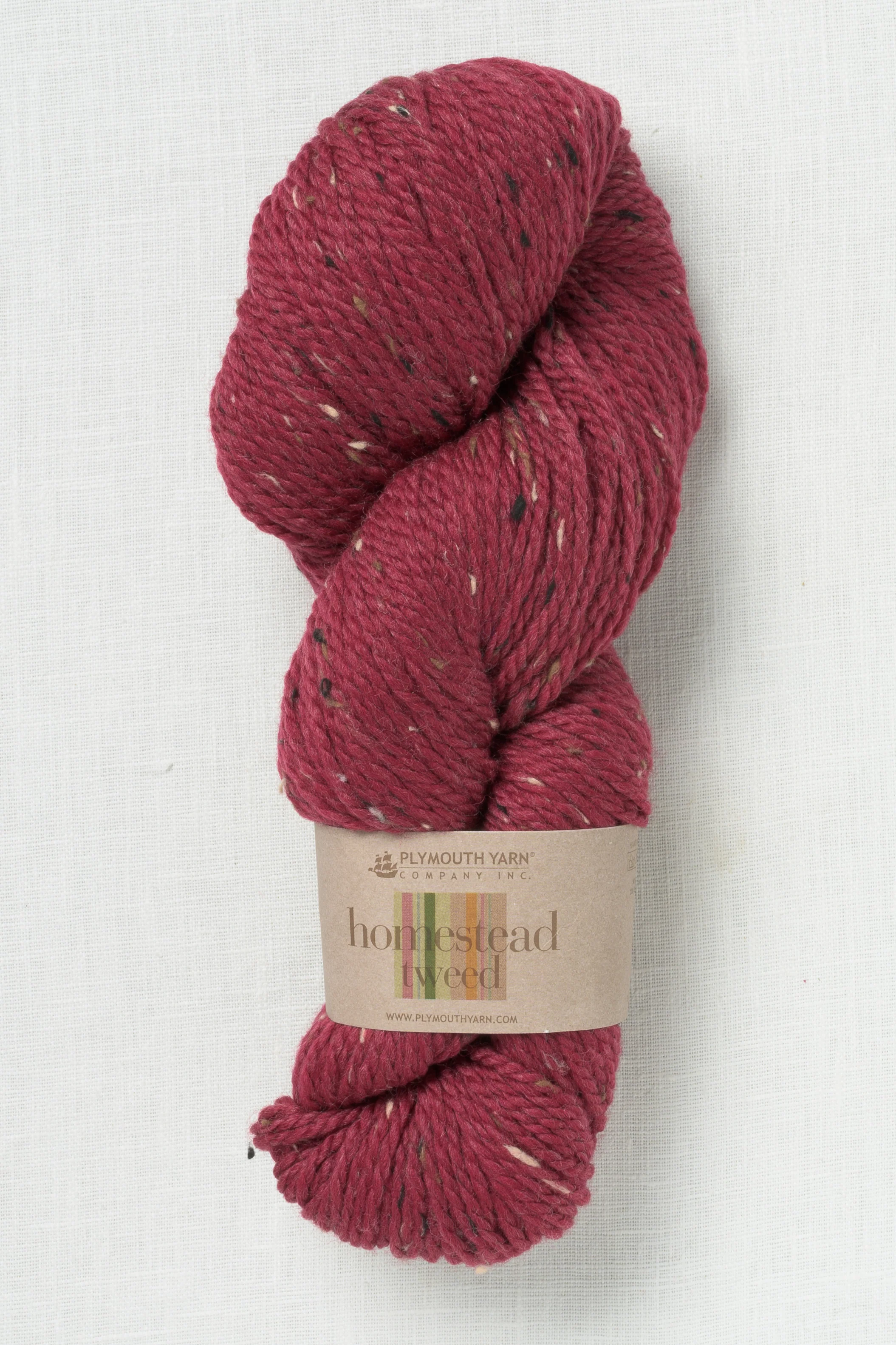 Plymouth Homestead Tweed 524 Burgundy Tweed