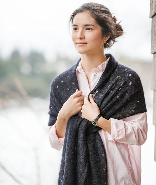 Polka Dot Scarf by Churchmouse Yarns and Teas - Image 3