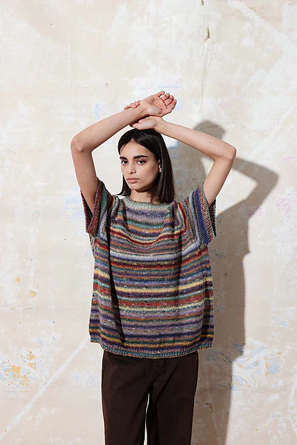 Top down sweater Withney by LANGYARNS SWITZERLAND - Image 4