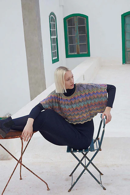 Cropped sweater Ismeralda by LANGYARNS SWITZERLAND - Image 2