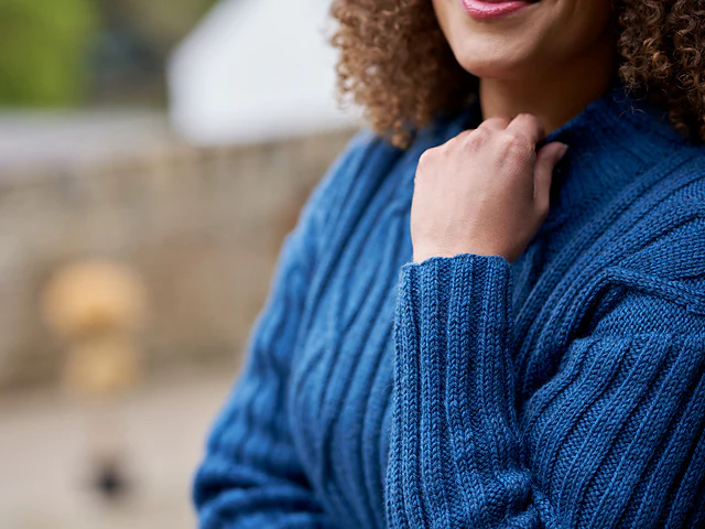 Rainton Rib & Cabled Jumper by Sarah Hatton - Image 2